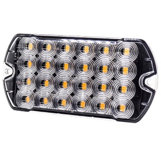 0-441-77 R10 R65 High Intensity 24 Amber LED Warning Light (19 Flash Patterns)